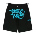 Minus Two Black Denim Blue Edition Shorts