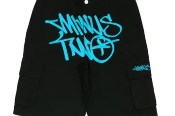 Minus Two Black Denim Blue Edition Shorts