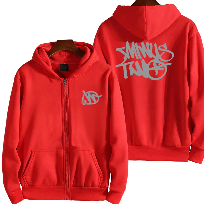 Minus Two Zip Up Red Hoodie | Official Website